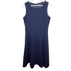 Liz Claiborne Navy Sleeveless Fit Flare Dress Size 6